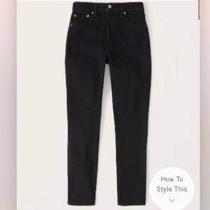 Abercrombie & Fitch Curve Love High Rise Skinny Jeans in Black